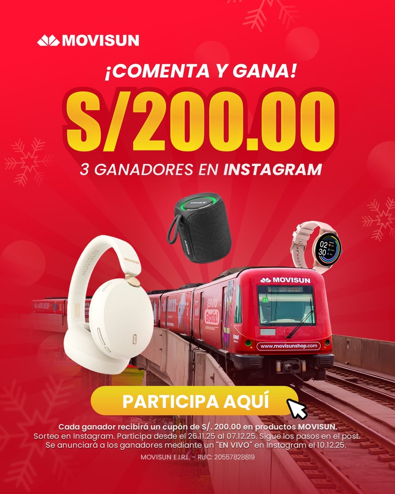 MOVISUN Sortea 200 soles