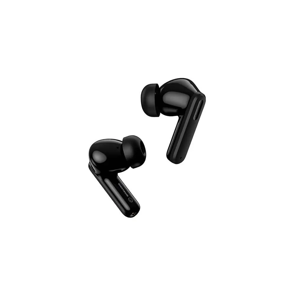 MOVISUN Earbox Buds6 Negro - Audífonos inalámbricos con cancelación de ruido, modo juego y autonomía de hasta 20 h