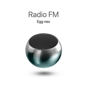MOVISUN Egg Neo Verde – Mini Parlante Bluetooth 5W, Función TWS, Radio FM, 5h de Reproducción y Diseño Metálico Portátil