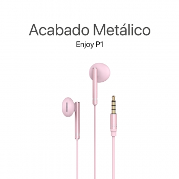 MOVISUN Audífonos con Cable Enjoy P1 Rosado