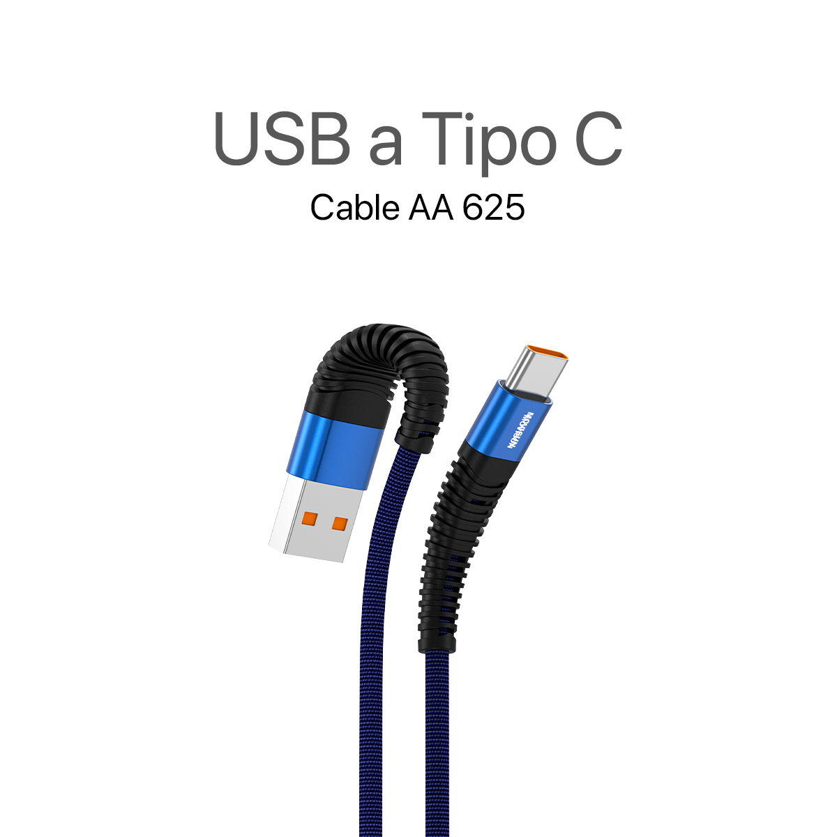 MOVISUN Cable de carga USB a Tipo C AA 625 Azul