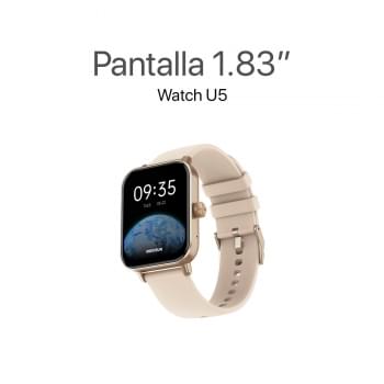 MOVISUN Watch U5 Smartwatch Dorado Rosado – Pantalla 1.83 pulgadas, Llamadas Bluetooth, Micrófono, IP67, Monitor de Salud, Compatible iOS y Android