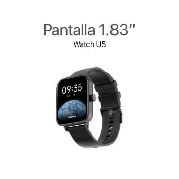 MOVISUN Watch U5 Smartwatch Negro – Pantalla 1.83 pulgadas, Llamadas Bluetooth, Micrófono, IP67, Monitor de Salud, Compatible iOS y Android