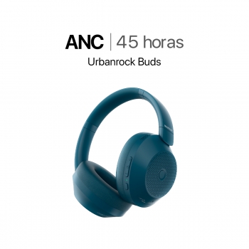 MOVISUN Audífonos inalámbricos de Vincha con ANC Urbanrock Buds Azul