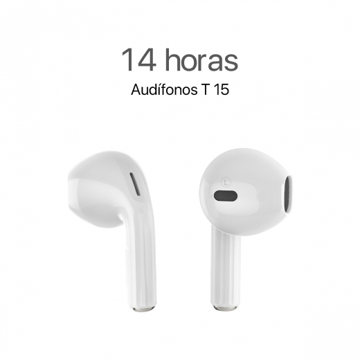 MOVISUN Audífonos Inalámbricos T 15 Blanco