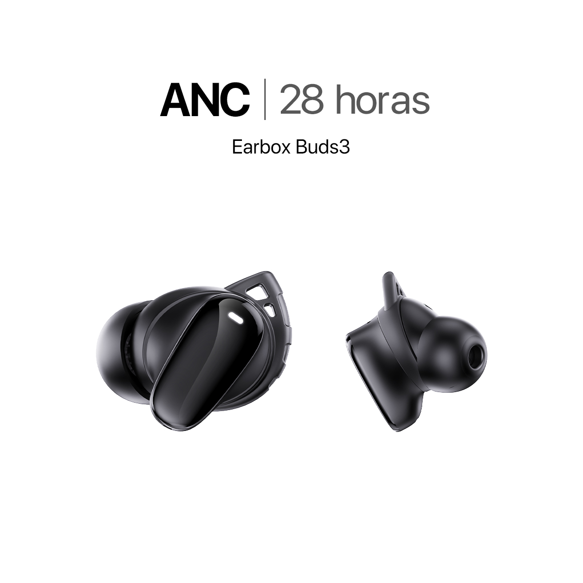 MOVISUN Audífonos Inalámbricos con ANC Earbox Buds3 Negro