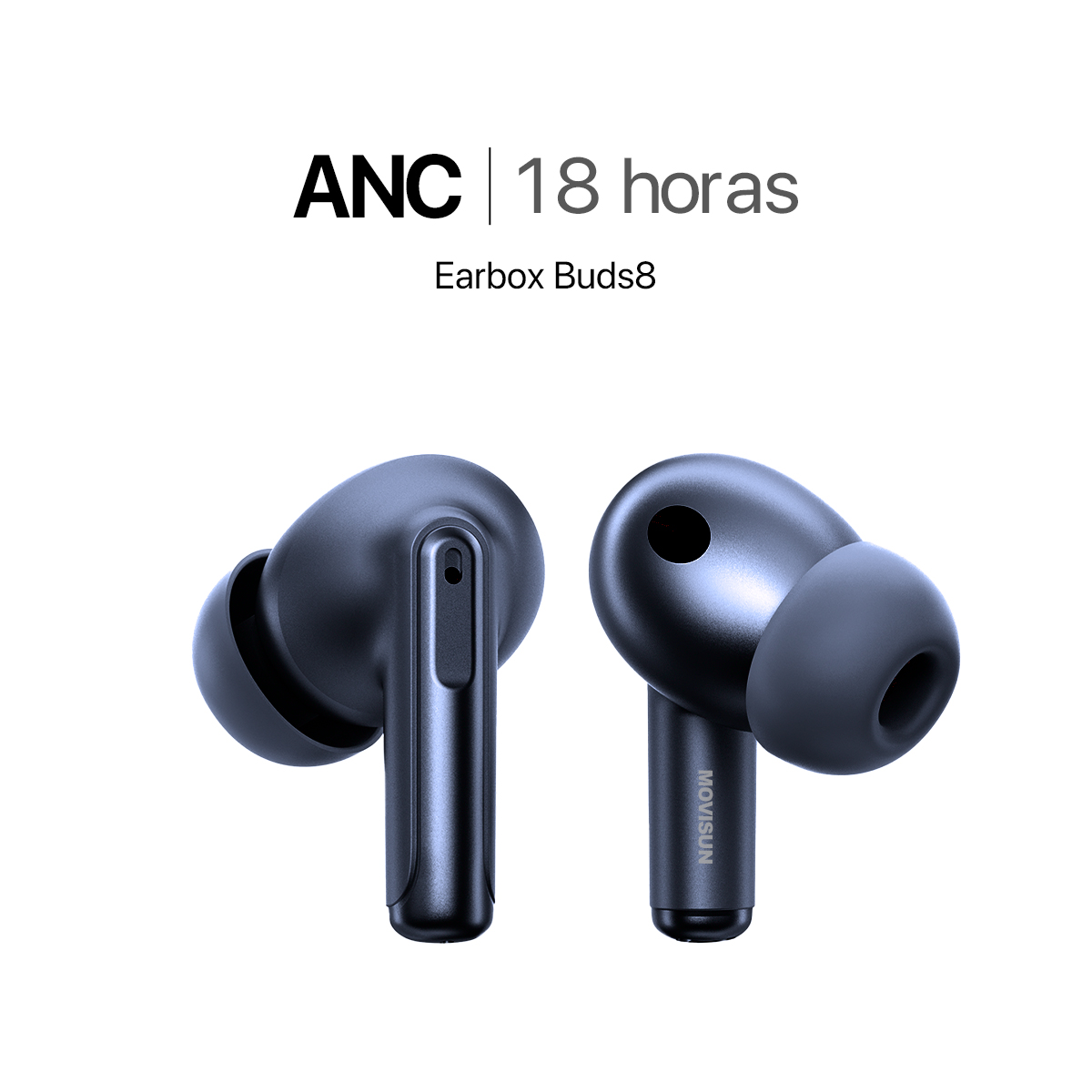 MOVISUN Audífonos Inalámbricos con ANC Earbox Buds8 Azul