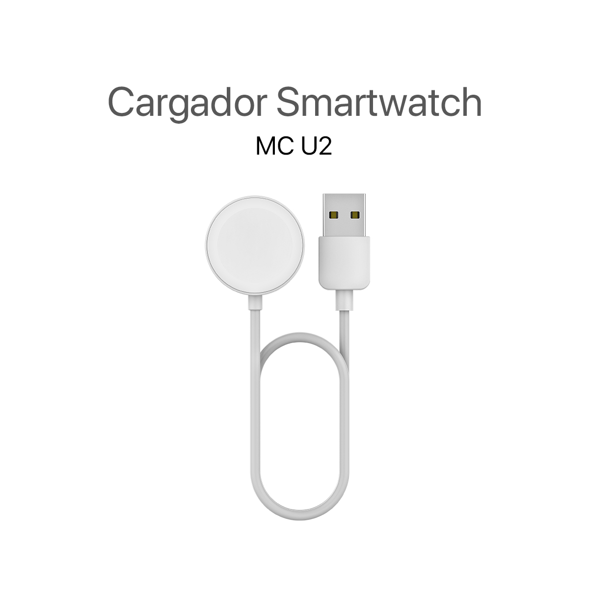 MOVISUN Cargador de Smartwatch MC U2 Blanco