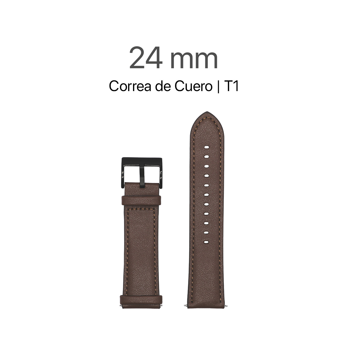 MOVISUN Correa de Smartwatch Cuerro T1 Marrón