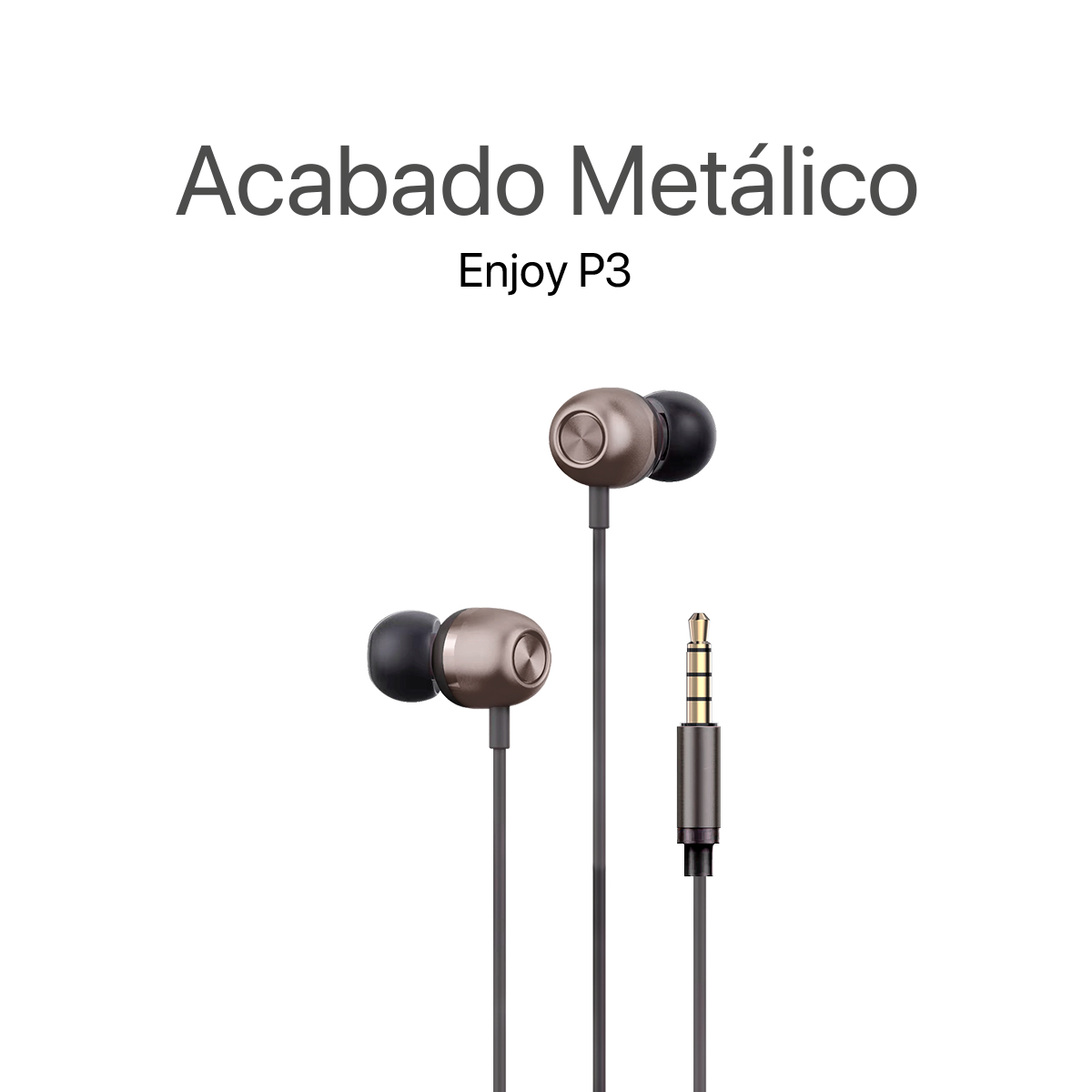 MOVISUN Audífonos con Cable Enjoy P3 Marrón