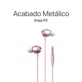 MOVISUN Audífonos con Cable Enjoy P3 Rosado
