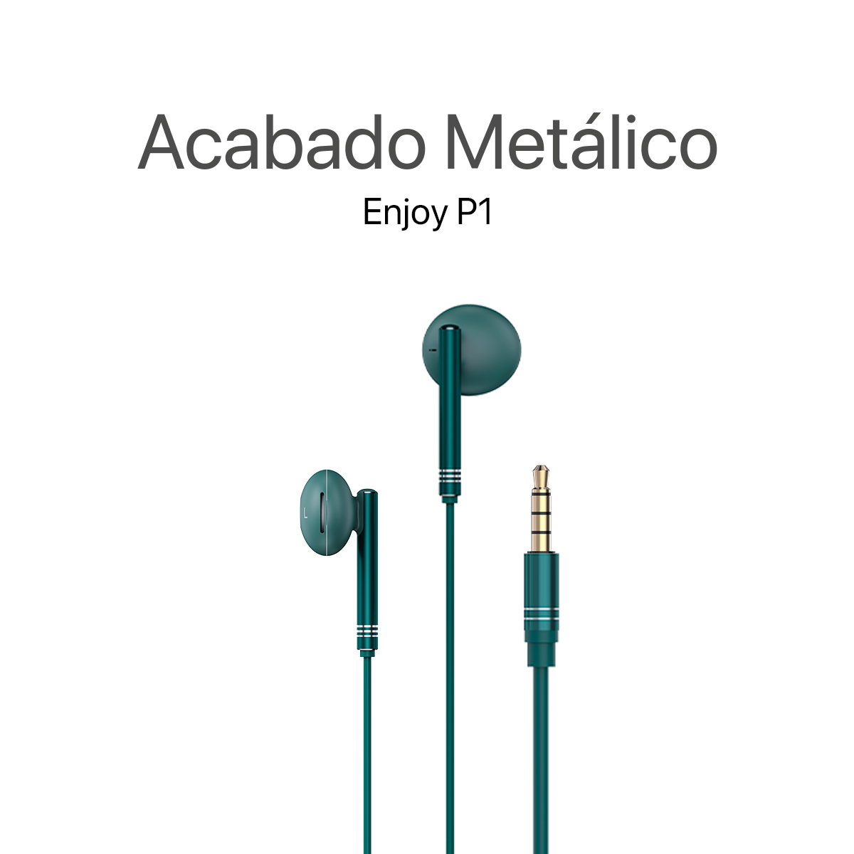MOVISUN Audífonos con Cable Enjoy P1 Verde