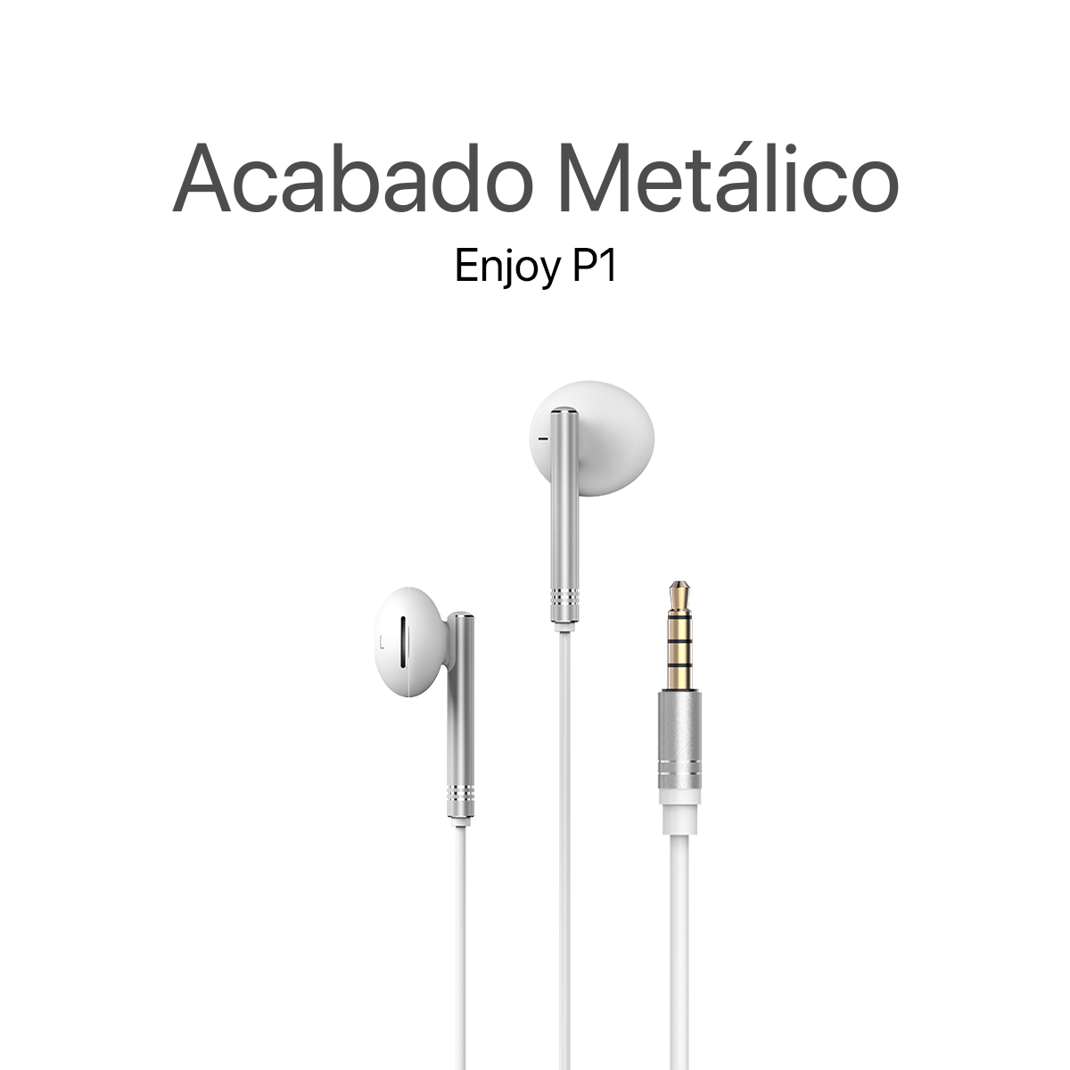 MOVISUN Audífonos con Cable Enjoy P1 Blanco