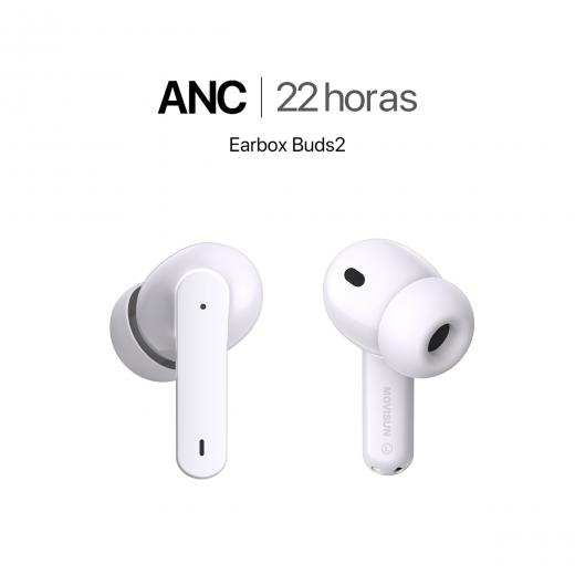 MOVISUN Audífonos Inalámbricos con ANC Earbox Buds2 Blanco