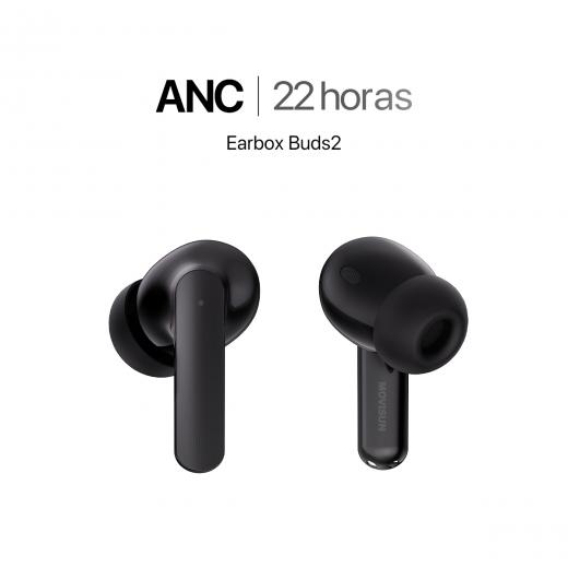 MOVISUN Audífonos Inalámbricos con ANC Earbox Buds2 Negro