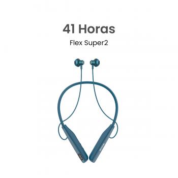 MOVISUN Flex Super2 Azul – Audífonos Collar Magnéticos con Pantalla Digital, 41h de Reproducción, Bluetooth 5.3, Modo Juego y Micrófono