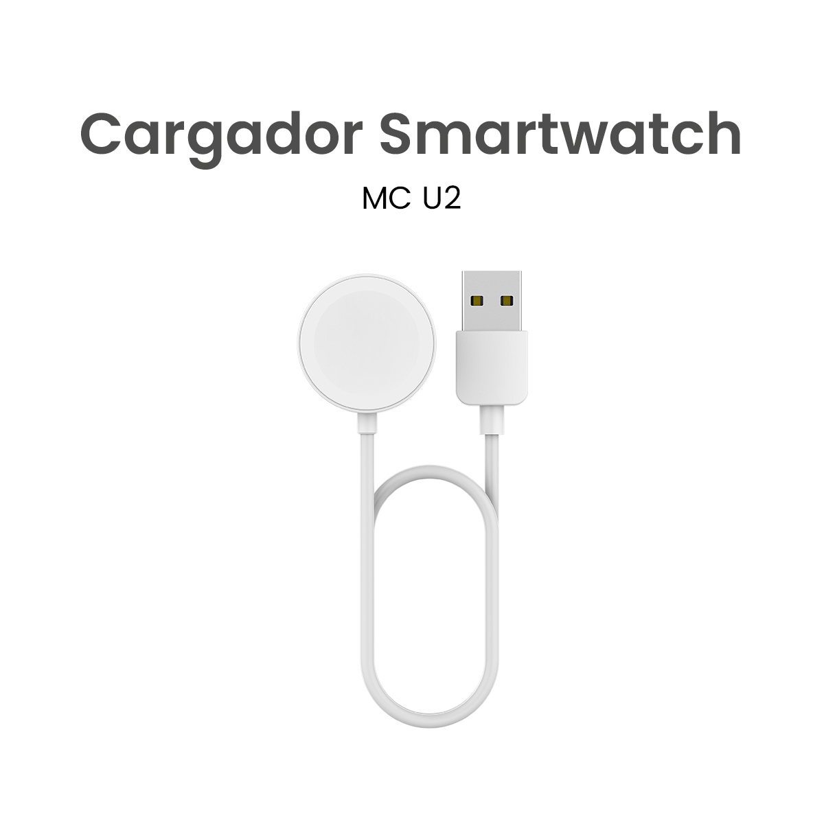 MOVISUN Cargador de Smartwatch MC U2 Blanco
