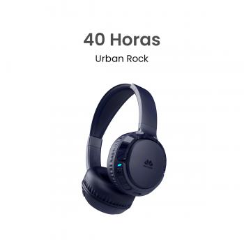 MOVISUN Urban Rock Azul Noche – Audífonos Inalámbricos de Vincha con 40h de Reproducción, Modo Juego, Bluetooth 5.3, Diseño Plegable, Micrófono y Botones Multifunción