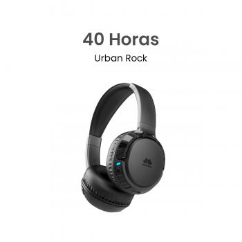 MOVISUN Urban Rock Negro – Audífonos Inalámbricos de Vincha con 40h de Reproducción, Modo Juego, Bluetooth 5.3, Diseño Plegable, Micrófono y Botones Multifunción