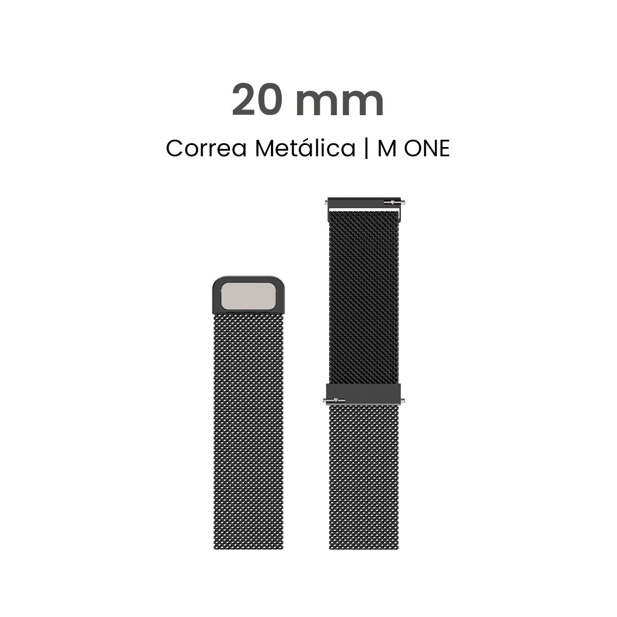 MOVISUN Correa de Smartwatch Metal M ONE Negro