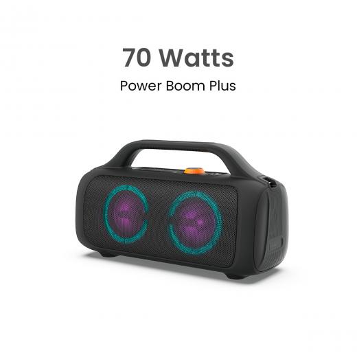 MOVISUN Parlante Bluetooth Power Boom Plus Negro