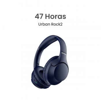 MOVISUN Urban Rock2 Azul – Audífonos Inalámbricos con Modo Bass, 47h de Reproducción, Bluetooth 5.3, Diseño Plegable y Controles Integrados