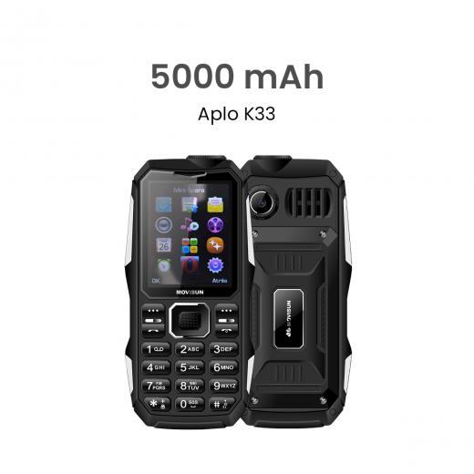 MOVISUN Celular Pantalla 2.4 APLO K33 NEGRO
