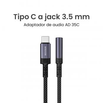 MOVISUN AD 35C - Adaptador de Tipo C a Jack 3.5 mm para audífonos, compatible con Android e iOS