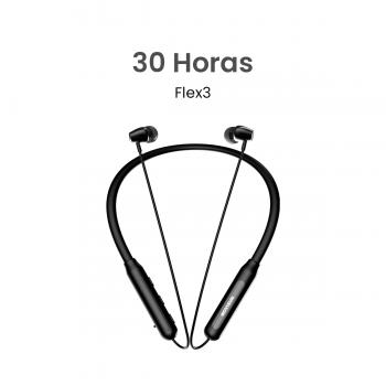 MOVISUN Flex 3 Negro – Audífonos Collar Magnéticos con 30h de Reproducción, Modo Juego, Micrófono Incorporado, Bluetooth 5.3 y Controles Físicos