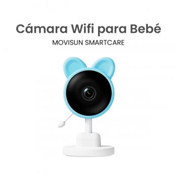 MOVISUN SmartCare – Cámara Monitor WiFi Inteligente para Bebé con Detección de Llanto, Movimiento y Temperatura. Visión Nocturna, Audio Bidireccional, 1080p y App Tuya/Smart Life