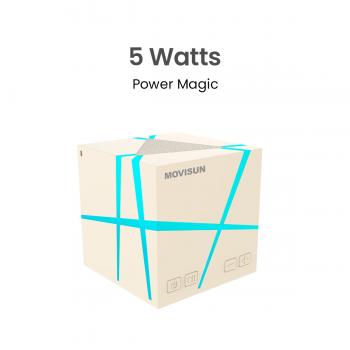 MOVISUN Power Magic Beige - Parlante con Luces LED RGB, Bluetooth 6.0, Modo TWS, 5W, Batería 1200mAh, Entrada Micro SD y AUX, Tipo C