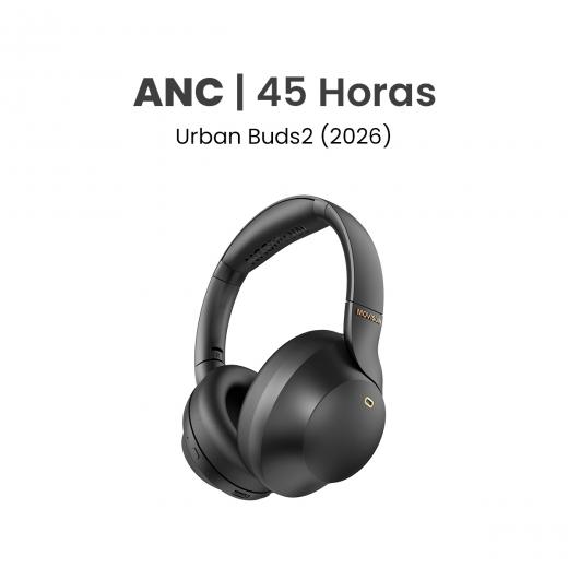 MOVISUN Urban Buds2 Negro – Audífonos Bluetooth Vincha con ANC, Micrófono, 45h de Música, Modo Juego, Cancelación de Ruido MOVISUN Urban Buds2 Negro – Audífonos Bluetooth Vincha con ANC, Micrófono, 45h de Música, Modo Juego, Cancelación de Ruido