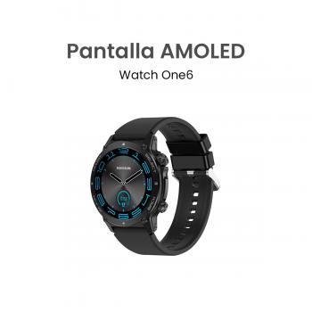 MOVISUN Watch One6 Negro - Smartwatch con Pantalla AMOLED 1.43”, Llamadas Bluetooth, +100 Modos Deportivos, Monitoreo de Actividad, SpO2, Frecuencia Cardíaca y Batería hasta 7 Días