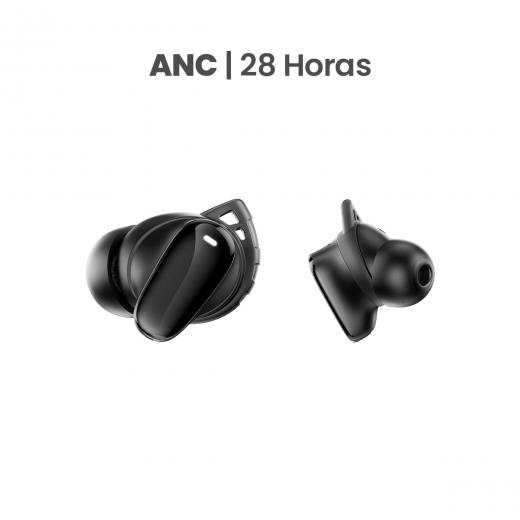 MOVISUN Earbox Buds3 Negro – Audífonos Inalámbricos con Cancelación de Ruido, Modo Juego, Micrófono para Llamadas, Bluetooth 5.3, Hasta 28 h