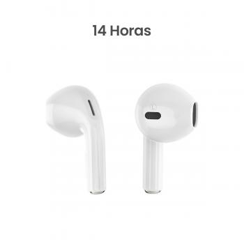 MOVISUN T 15 Blanco - Audífonos inalámbricos con diseño ultraligero, hasta 14 h de autonomía y Bluetooth 5.3