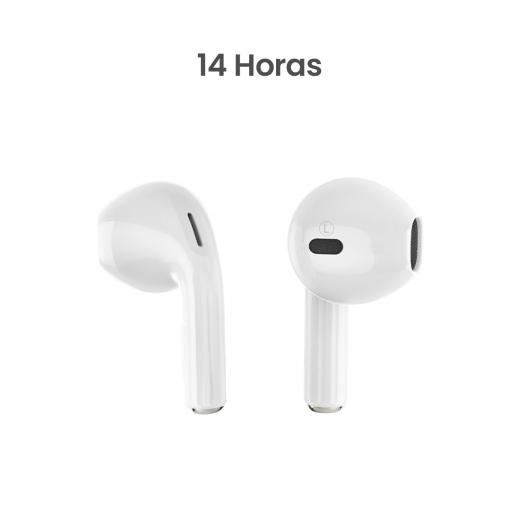 MOVISUN T 15 Blanco - Audífonos inalámbricos con diseño ultraligero, hasta 14 h de autonomía y Bluetooth 5.3