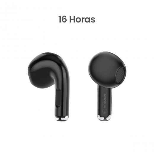 MOVISUN T 17 Negro - Audífonos inalámbricos con modo juego, Bluetooth 5.3 y hasta 16 h de autonomía