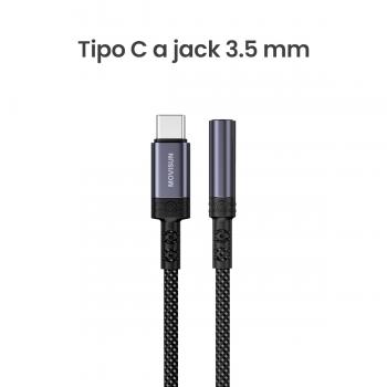 MOVISUN AD 35C - Adaptador de audio Tipo C a Jack 3.5 mm para audífonos, compatible con Android e iOS