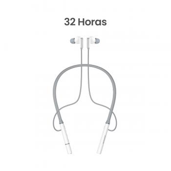 MOVISUN Flex 4 Blanco - Audífonos Inalámbricos Bluetooth 5.4, 32H de Batería, Neckband Magnético, Modo Juego Baja Latencia, Sonido 3D y Bass, Tipo C