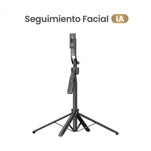 MOVISUN Tree Face 01 – Trípode Inteligente con Seguimiento Facial IA, Control Remoto Bluetooth, 1.63 m de Altura, Giro 360°, Compatible con iPhone y Android