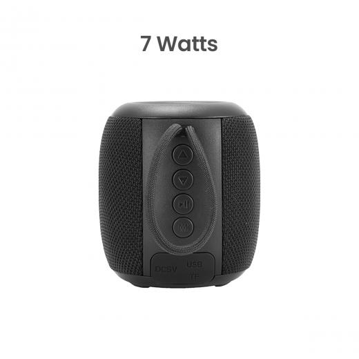 MOVISUN Power Q1 Negro – Parlante Bluetooth 7W, Función TWS, Luces LED, Radio FM, 2000 mAh y Hasta 5 Horas de Música