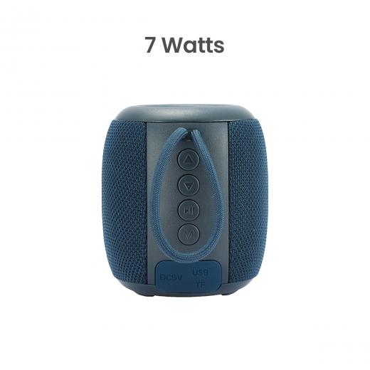 MOVISUN Power Q1 Azul – Parlante Bluetooth 7W, Función TWS, Luces LED, Radio FM, 2000 mAh y Hasta 5 Horas de Música