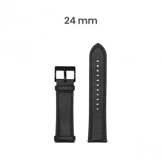 MOVISUN Correa de Smartwatch Cuero T1 Negro