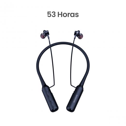 MOVISUN Flex Super Azul – Audífonos Collar Magnéticos con 53h de Reproducción, Bluetooth 5.0, Micrófono Incorporado, Controles de Volumen y Pistas, Diseño Ergonómico