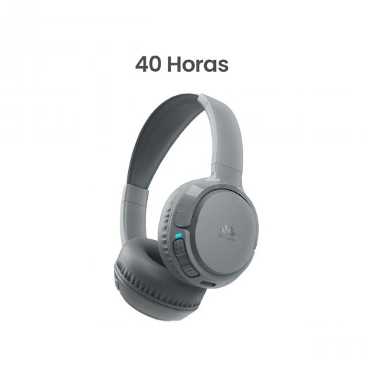 MOVISUN Urban Rock Gris – Audífonos Inalámbricos de Vincha con 40h de Reproducción, Modo Juego, Bluetooth 5.3, Diseño Plegable, Micrófono y Botones Multifunción