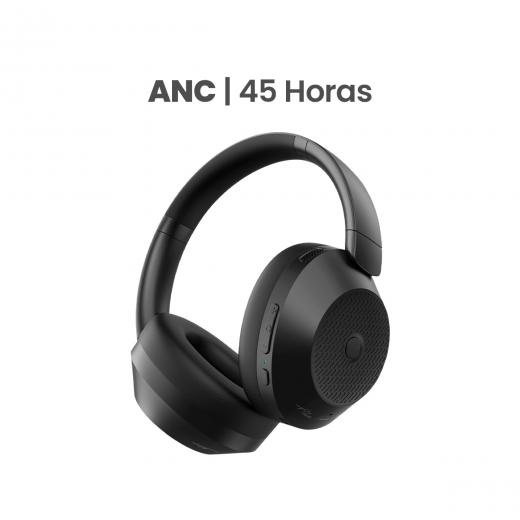 MOVISUN Urbanrock Buds Negro – Audífonos Inalámbricos con Cancelación Activa de Ruido, 45h de Reproducción, Modo Transparencia y Bass Boost, Bluetooth 5.3