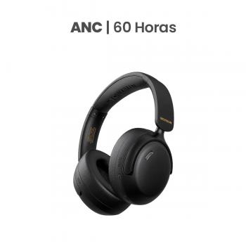 Movisun Urban Buds5 Negro - Audífonos Vincha con ANC, 60H Batería, Bt 6.0, Modo Juego, Jack 3.5