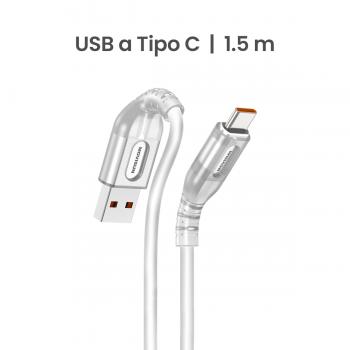 MOVISUN AA 625 Plus Blanco – Cable de carga USB a tipo C, 1.5m, Carga Rápida 30W, Cable Reforzado Antidobleces