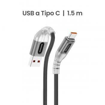 MOVISUN AA 625 Plus Negro – Cable de carga USB a tipo C, 1.5m, Carga Rápida 30W, Cable Reforzado Antidobleces
