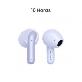 MOVISUN T 28 Lila – Audífonos Inalámbricos Bluetooth 6.0 con hasta 16h de Autonomía Total y Modo Juego